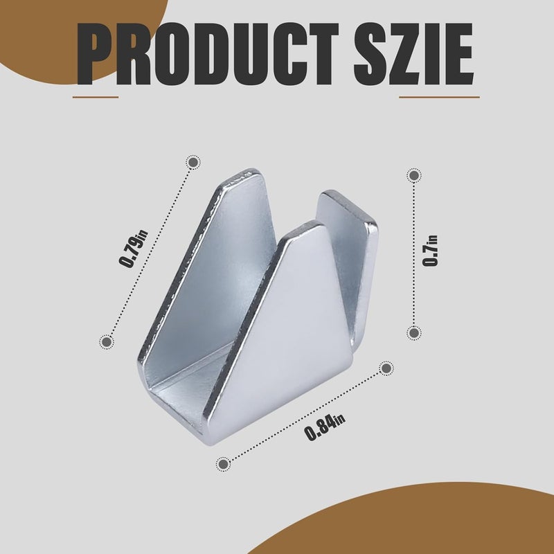 Trdzi Metal Cabinet Shelf Clips for Husky Garage Cabinet - Removable Shelf Clips Bracket Replacement for Inside Storage Cabinet, 8 Pieces - Image 1
